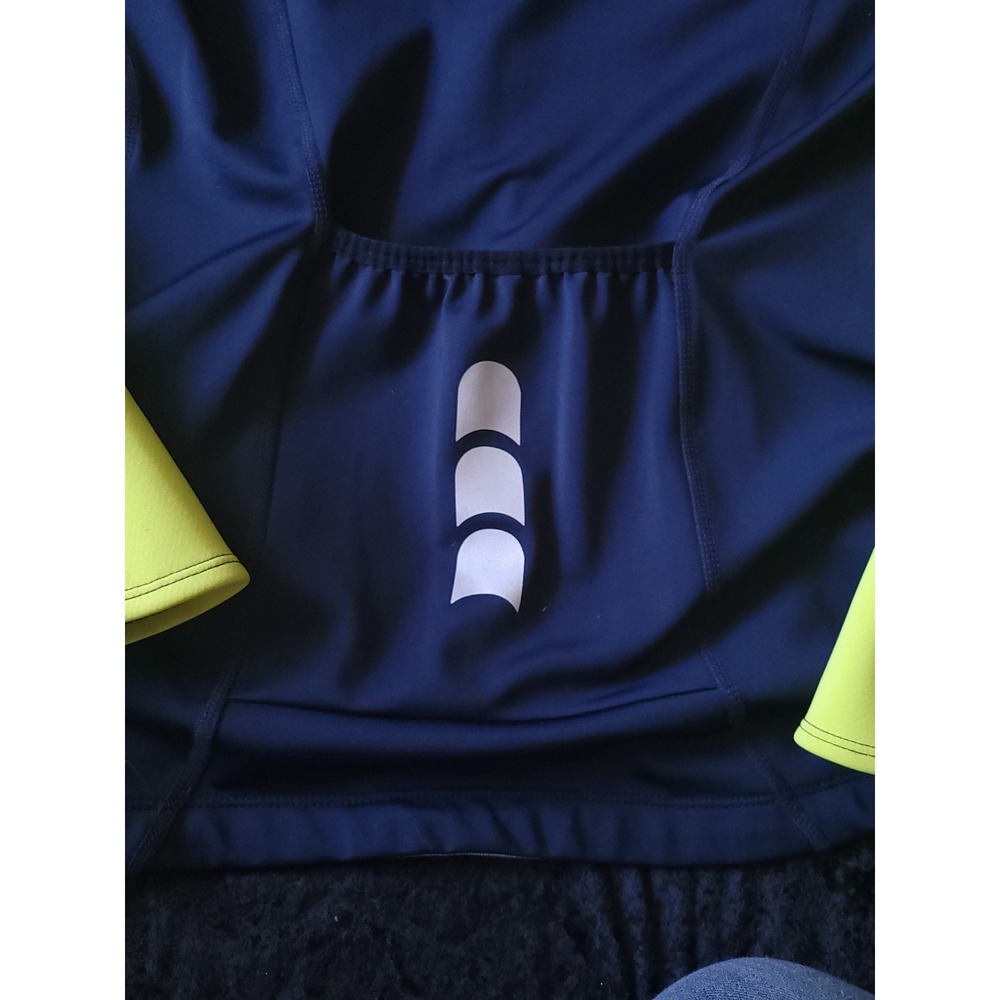 Sugoi Mens Cycling Jacket Neon Yellow Black Reflective Full Zip Bike Coat Medium - Picture 8 of 14